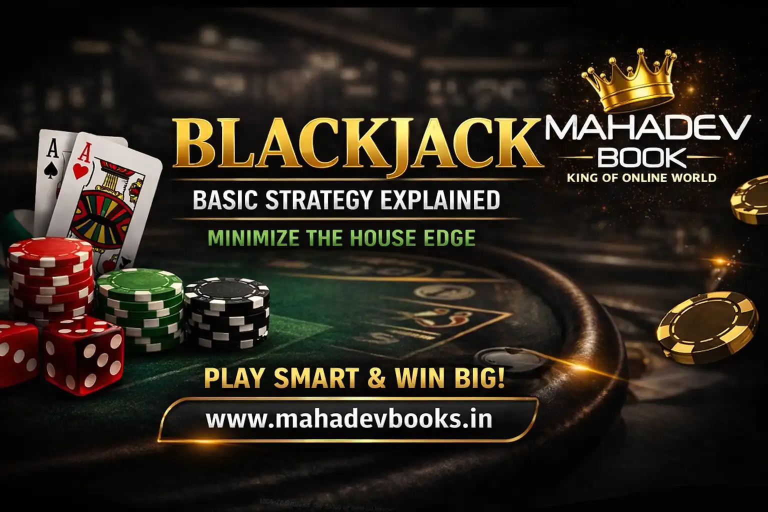 Read more about the article Blackjack Basic Strategy Explained: Minimizing the House Edge | Mahadev Book