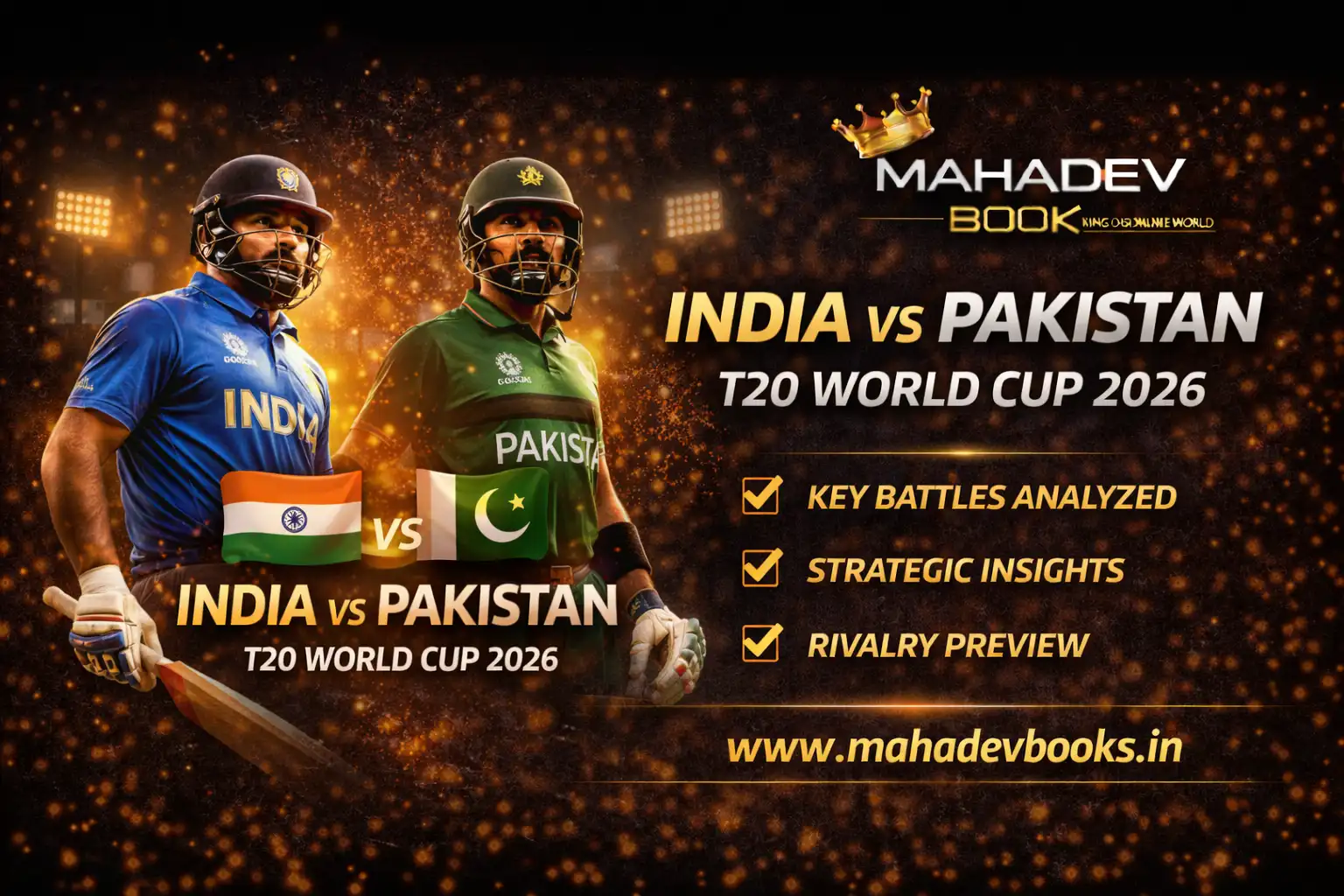Read more about the article India vs Pakistan T20 World Cup 2026 Analysis & Key Battles | Mahadev Book