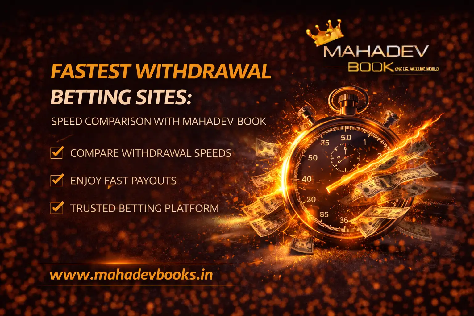 Read more about the article Fastest Withdrawal Betting Sites: Speed Comparison with Mahadev Book