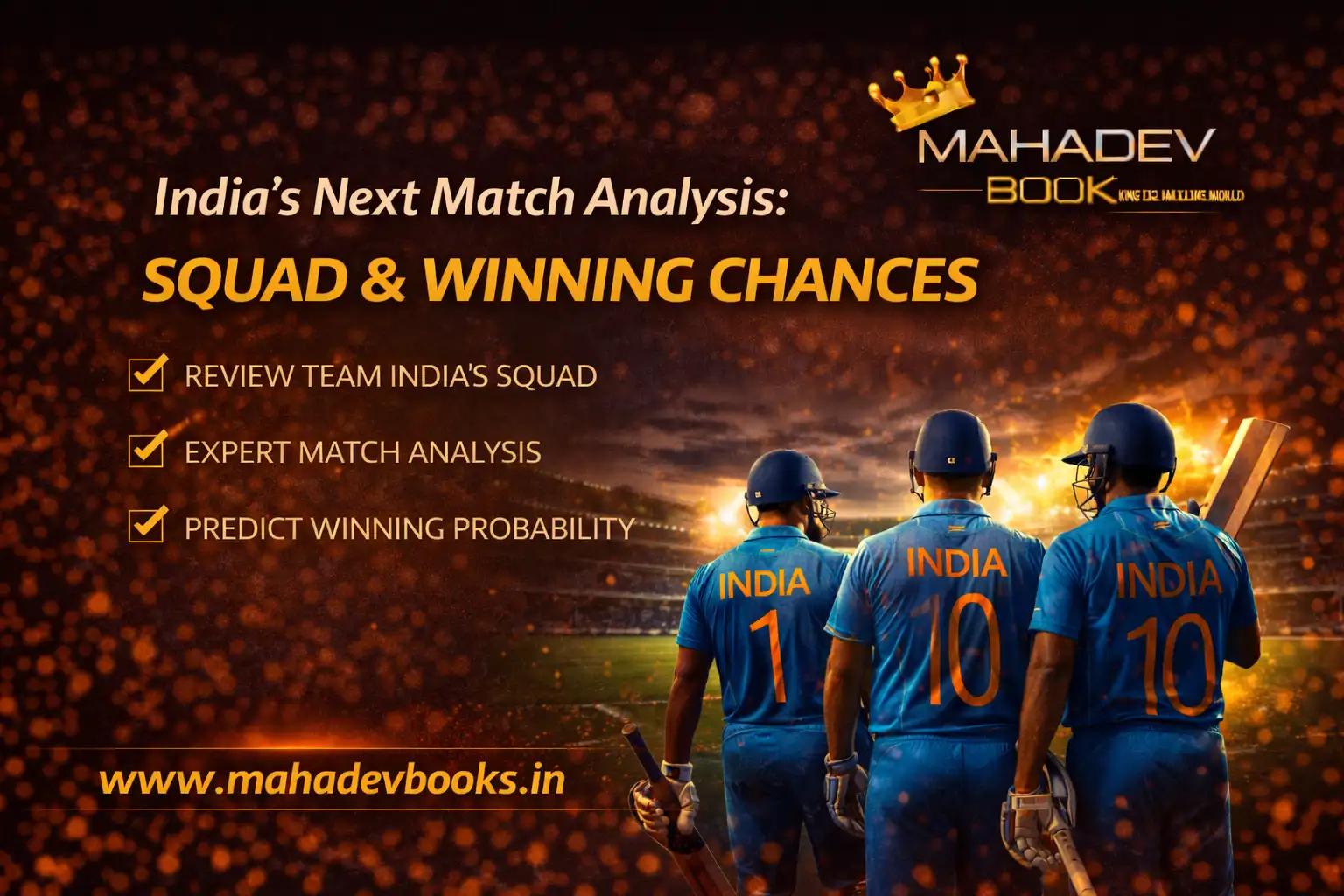 Read more about the article India’s Next Match Analysis with Mahadev Book: Squad & Winning Chances