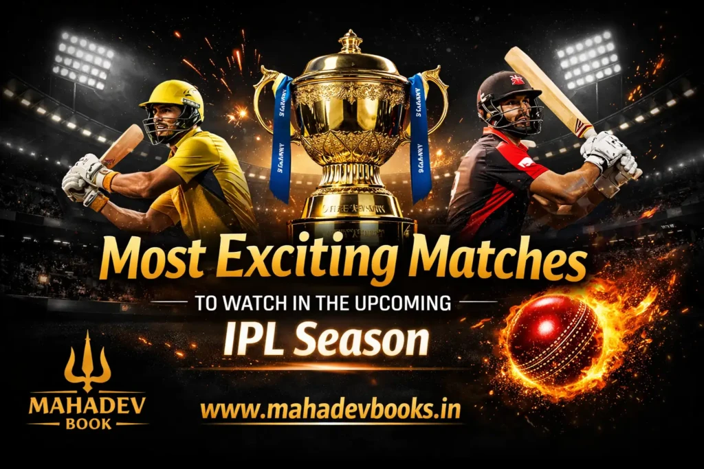 Most Exciting Matches to Watch in the Upcoming IPL Season on Mahadev Book
