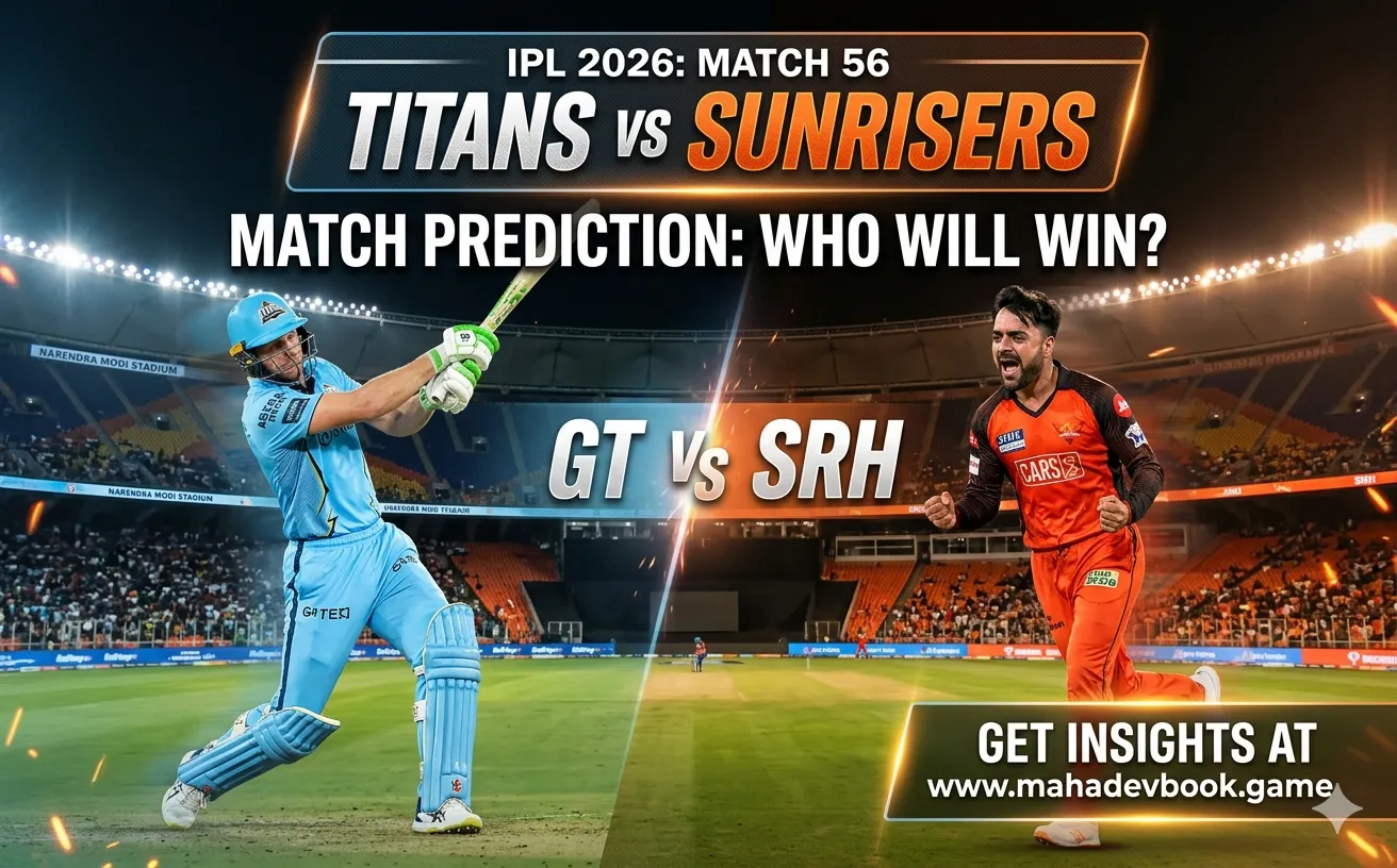 Read more about the article IPL 2026: GT vs SRH Toss and Match Prediction, Match 56—Who Will Win Today?