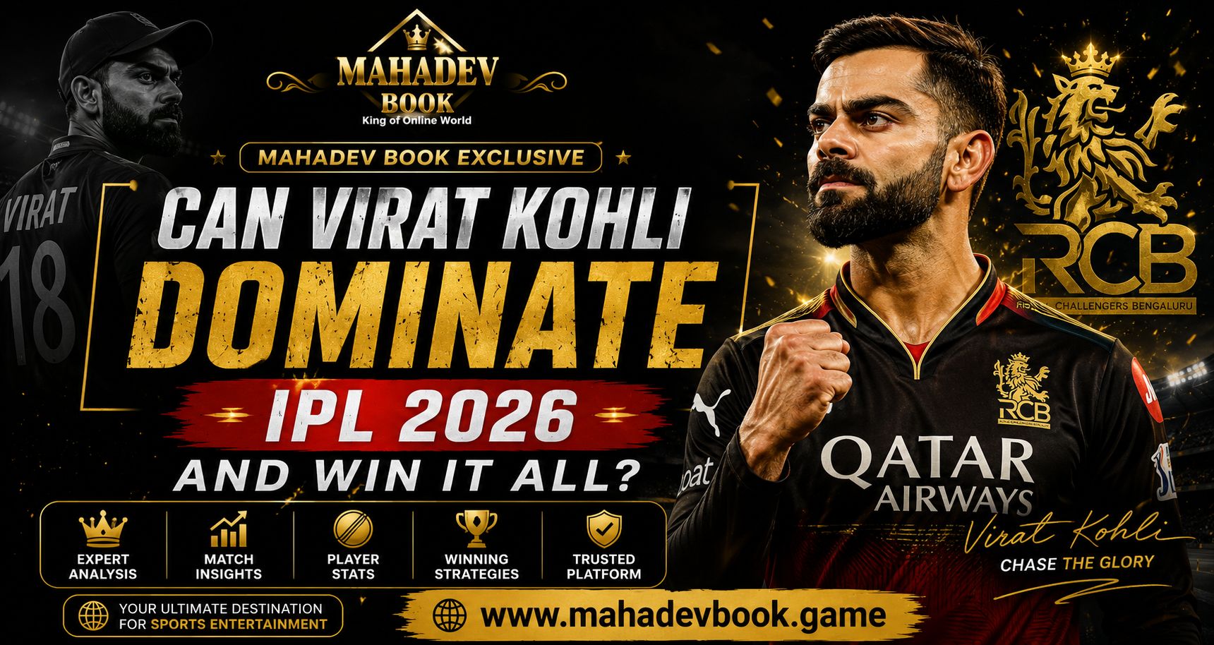 Read more about the article Mahadev Book Exclusive: Can Virat Kohli Dominate IPL 2026 and Win It All?