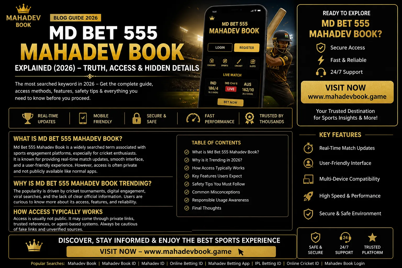 Read more about the article Md Bet 555 Mahadev Book Explained (2026) – Truth, Access & Hidden Details