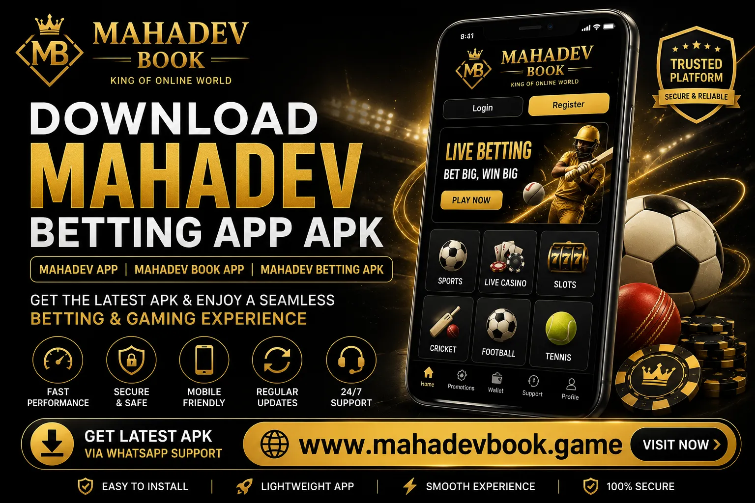 Download Mahadev Betting App APK 2026 - Latest Mahadev Book APK Download
