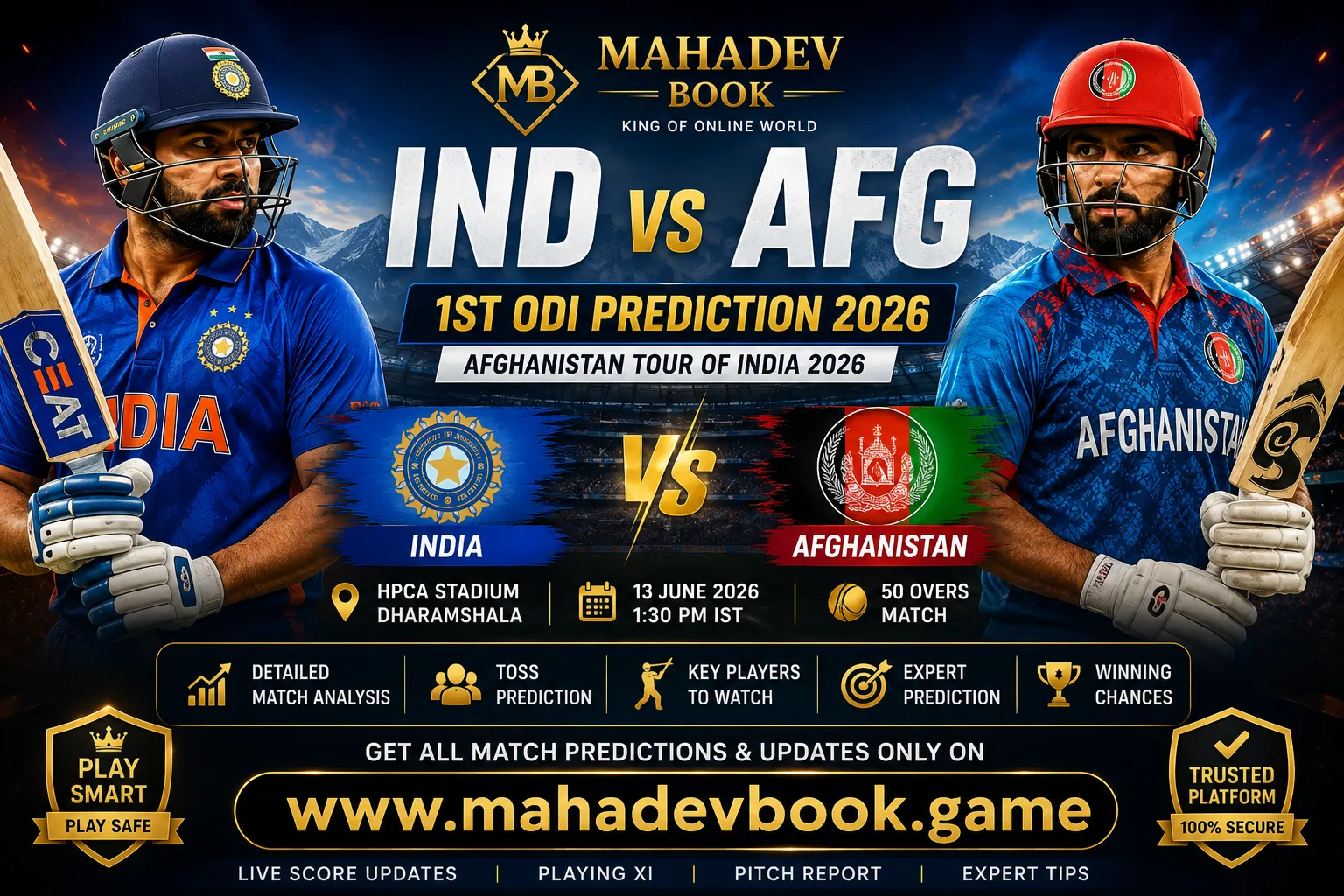 Read more about the article IND vs AFG 1st ODI Match Prediction 2026: India vs Afghanistan Prediction, Toss Prediction & Match Analysis