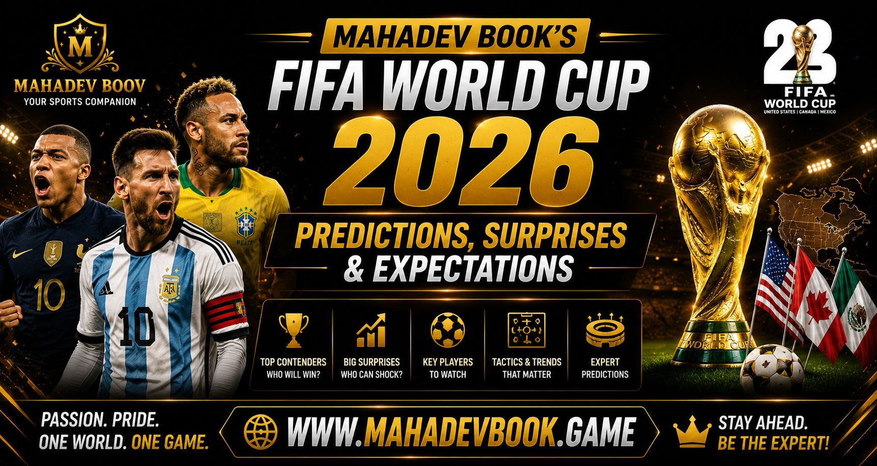 Read more about the article Mahadev Book’s FIFA World Cup 2026 Predictions, Surprises & Expectations