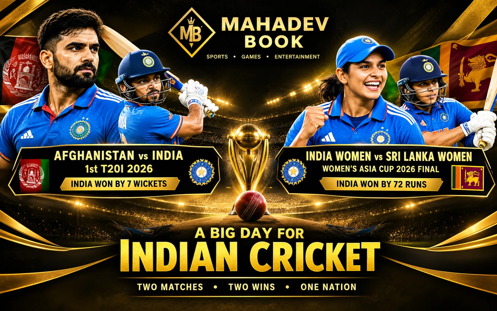 India vs Afghanistan & Women's Asia Cup 2026 Match Highlights