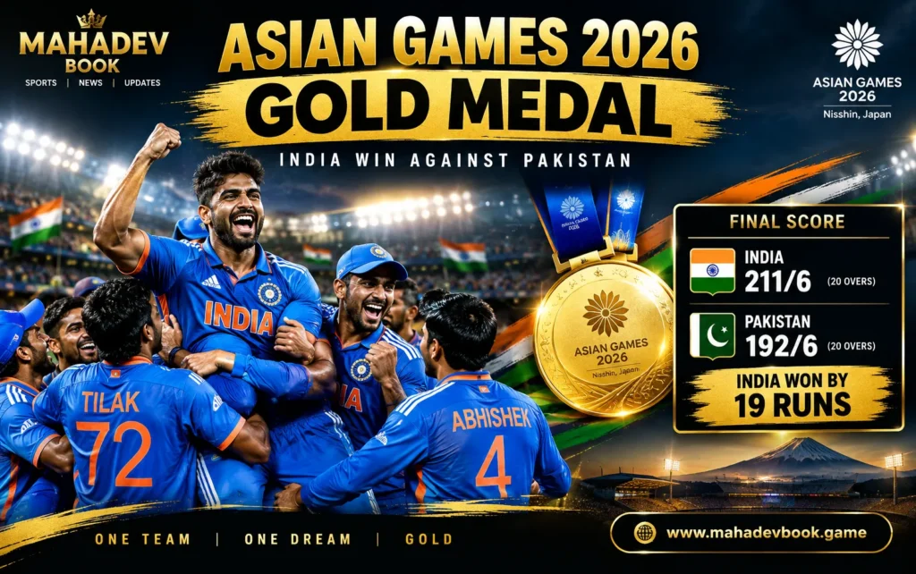 India Win Asian Games 2026 Cricket Gold vs Pakistan
